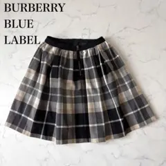 新品40サイズ♡バーバリーブルーレーベル クレストブリッジ　ウールビエラスカート クレストブリッジチェックウールビエラスカート｜ブルーレーベル