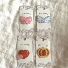 【新品】赤ちゃん セリア4点セット コームピン 4種コンプ seria ヘアピン