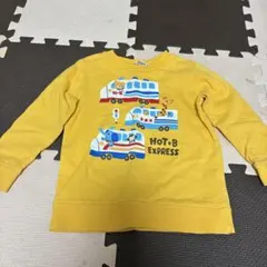 HOT+B イエロー トレーナー　ミキハウス　100