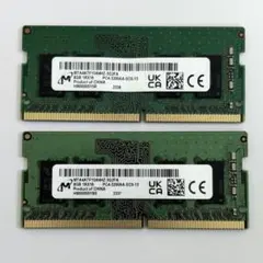 Micron製ノート用メモリDDR4 16GB x 2 (PC4-3200AA) - メルカリ