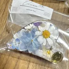 【アウトレット】ブルードライフラワーのバンスクリップ②