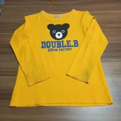 DOUBLE.B イエロー 長袖カットソー