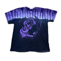 XL】00s ディズニーパーク マレフィセントドラゴン Tシャツ タイダイ柄 