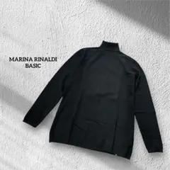 マリナリナルディ　タートルネックニット　XS ブラック　イタリア製