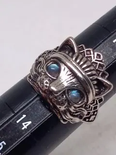 キャッツアイ 猫 デザインリング