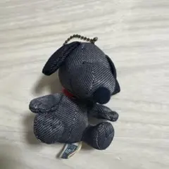 環球影城 史努比 絨毛鑰匙圈 牛仔布