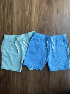H&M 半ズボン　ショートパンツ2枚セット (水色・薄緑)