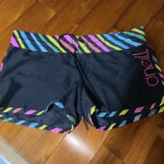 O'Neill サーフパンツ 黒/カラフルストライプ