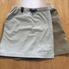 mont-bell キッズ ラップスカート キュロット140cm