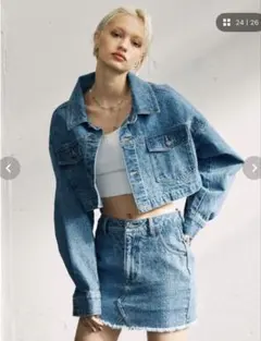 ZARA Z1975 レースデニムショートジャケット Gジャン XS-S - メルカリ