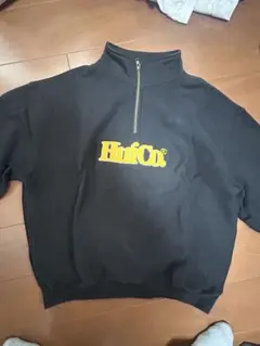 HUF ハーフジップ スウェット 黒