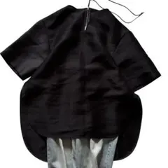 美品 ADORE 25SS シルキーダブルクロスブラウス 黒 38 Vネックのサムネイル