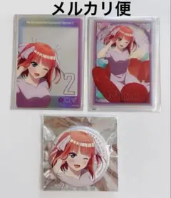 五等分の花嫁 おやゆび姫 中野二乃 クリアカード 2種 缶バッジ アニメセンター