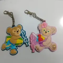 ダッフィー&シェリーメイ アウラニ限定キーホルダー