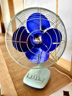 【昭和レトロ】東芝 扇風機 TYPE LN 30cm 羽紫色 （動作確認済み）のサムネイル