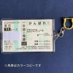 クロワデュノール　メイクデビュー〜日本ダービー 全５戦　現地購入記念馬券 クロワデュノール メイクデビュー〜日本ダービー 全5戦 現地