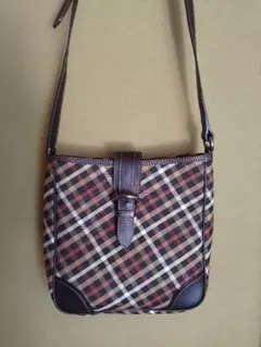 チェック柄ショルダーバッグ 中型