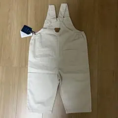 【新品タグ付き】cottoli コトリ サロペット 80 ベージュ ナチュラル