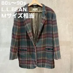 80s〜90s USA製 L.L.BEAN ウール テーラード ジャケット