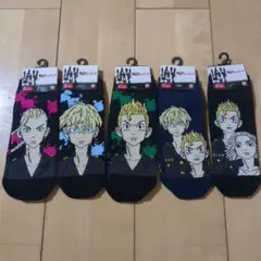 東京リベンジャーズ　ソックス　5枚セット　25〜27cm