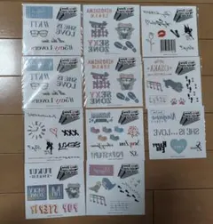 SexyZone　タトゥーシール　ボディーシール　11枚セット