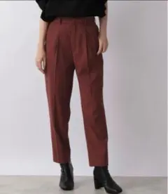 ローリーズファーム ラクビテーパードパンツ2　ボルドー　Ｌサイズ