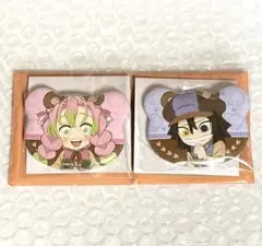 鬼滅の刃 実りの秋まつり 2025 ランダムくま缶バッジ 甘露寺蜜璃 伊黒小芭内