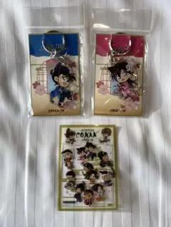 大阪城本陣 名探偵コナン 工藤新一 毛利蘭 アクリルキーホルダー