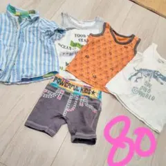 夏先取り！男の子80☆GAP&プティマイン他５点セット