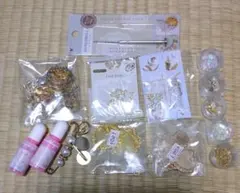 だ*か様 金色装飾パーツ レジン用品セット グリーンオーシャン 着色 チューリッ