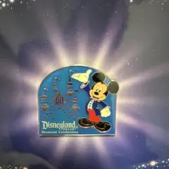 ディズニーランド60周年 ミッキーマウス ピンバッジ