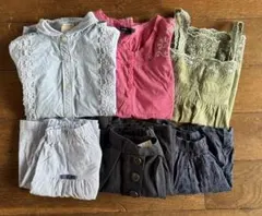 キッズ女の子　シャツ トップス　パンツ6点セット 130 140　GAPユニクロ