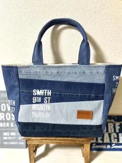 デニムリメイク　バッグ　ハンドメイド