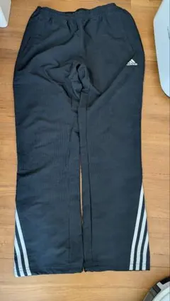 adidas 黒ジャージパンツ Lサイズ 3本ライン