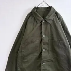 ジーユー オーバーサイズ シェフ ジャケット ワークジャケット ライトアウター