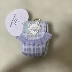 ちいかわ カラビナ付きミニポーチ（チェック・モモンガ）　新品