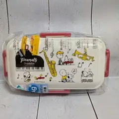 ★新品★抗菌ふわっとランチボックス 4点ロック PEANUTS オーケストラのサムネイル