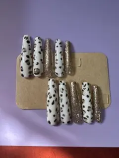 ヒョウ柄ネイルチップセット