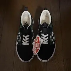 新品 VANS キッズ オールドスクール オセロ柄 スニーカー 21cm