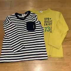 キッズ長袖カットソー　2枚セット　110㎝　KPBOY