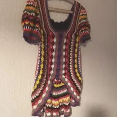 70s パフスリーブニットjantiques hooked toro itimiのサムネイル