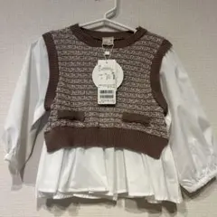 プティマイン ベストドッキング チュニック 90