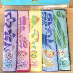 Disney ディズニー　ダッフィーフレンズ　サニーファン　ミニタオル　5枚