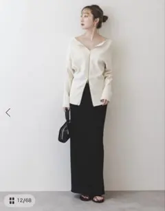 NOBLE コンフォートジャージーライクタイトスカート