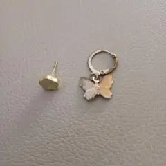 蝶モチーフ ピアスセット ゴールド