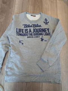 2*4様 Blue Blue グレー トレーナー