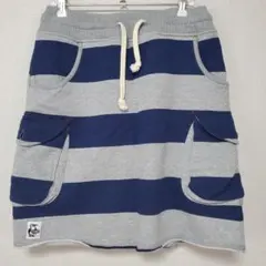 CHUMS ストライプスウェットスカート M