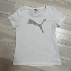 プーマ　レディース　白Tシャツ　Mサイズ