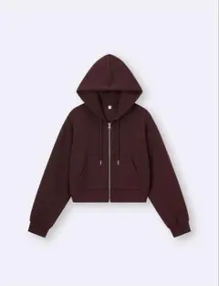 GUパフスウェットフルジップパーカー