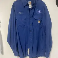 Carhartt FRシャツ 青 Lサイズ 名札付き